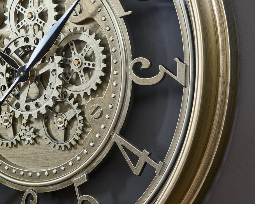 Gilover Wall Clock - U&U Home Budget Furniture (Carteret, NJ)