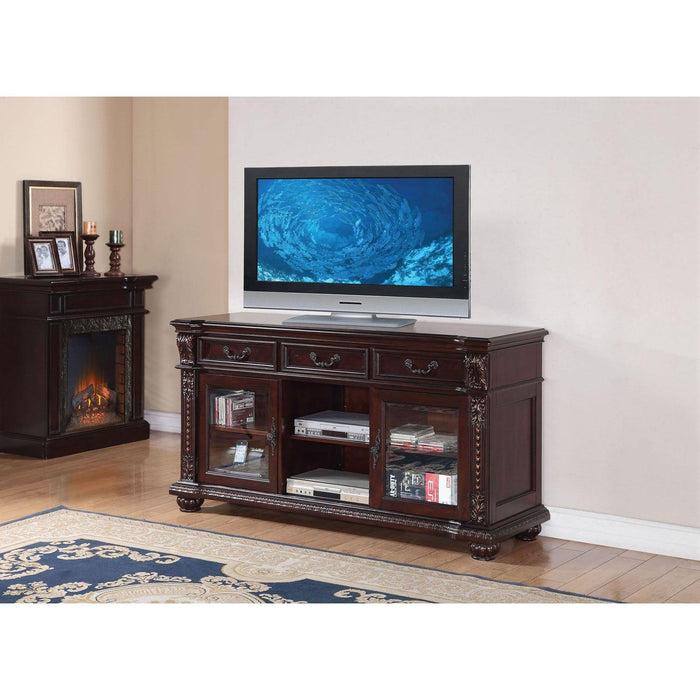 Acme Anondale TV Stand in Cherry 10321 - U&U Home Budget Furniture (Carteret, NJ)