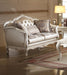 Acme Chantelle Loveseat w/3 Pillows in Pearl White 53541 - U&U Home Budget Furniture (Carteret, NJ)