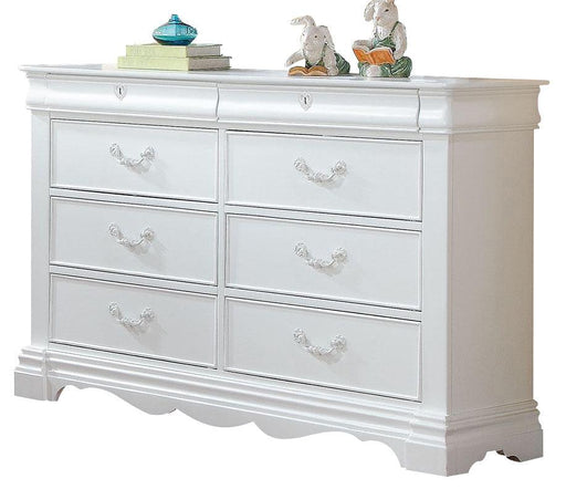 ACME Estrella Youth Dresser in White 30245 - U&U Home Budget Furniture (Carteret, NJ)