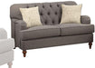 Acme Furniture Alianza Loveseat in Dark Gray 53691 - U&U Home Budget Furniture (Carteret, NJ)