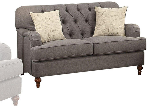 Acme Furniture Alianza Loveseat in Dark Gray 53691 - U&U Home Budget Furniture (Carteret, NJ)