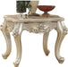 Acme Furniture Bently End Table in Marble/Champagne 81667 - U&U Home Budget Furniture (Carteret, NJ)