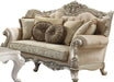 Acme Furniture Bently Loveseat with 5 Pillows in Champagne 50661 - U&U Home Budget Furniture (Carteret, NJ)