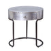 Acme Furniture Brancaster End Table in Aluminum 84882 - U&U Home Budget Furniture (Carteret, NJ)