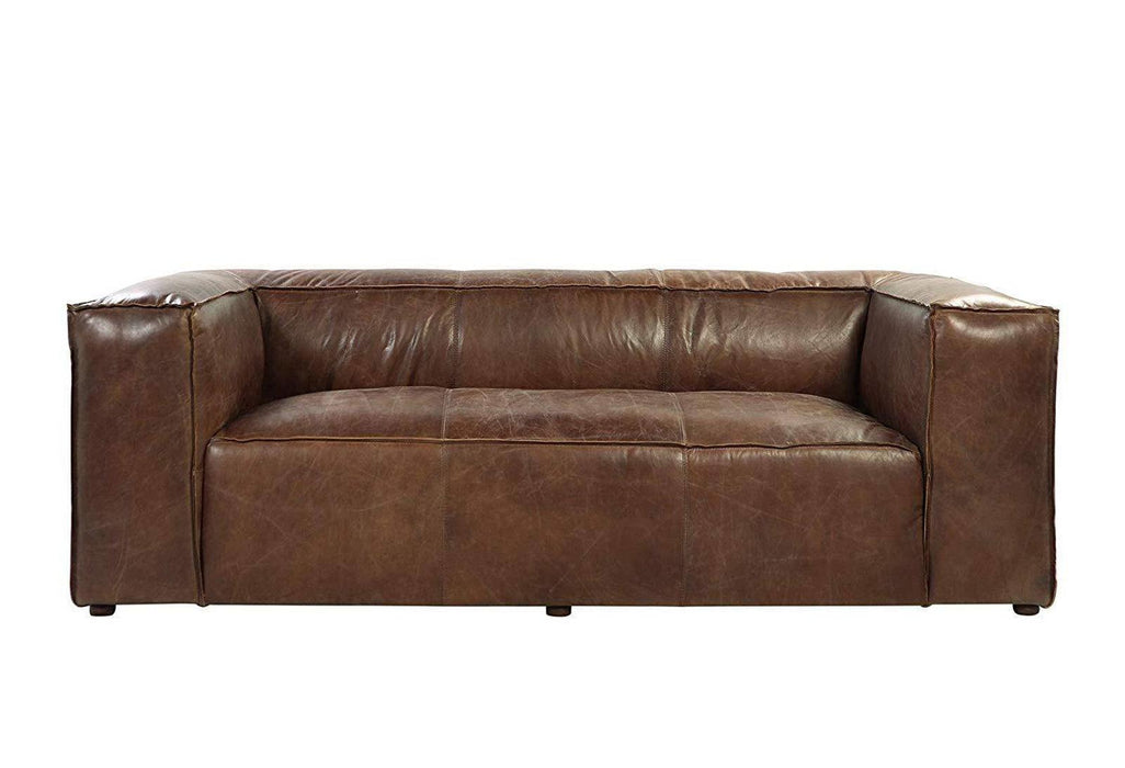 Acme Furniture Brancaster Sofa in Retro Brown 53545 - U&U Home Budget Furniture (Carteret, NJ)
