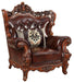 Acme Furniture Eustoma Chair in Cherry and Walnut 53067 - U&U Home Budget Furniture (Carteret, NJ)