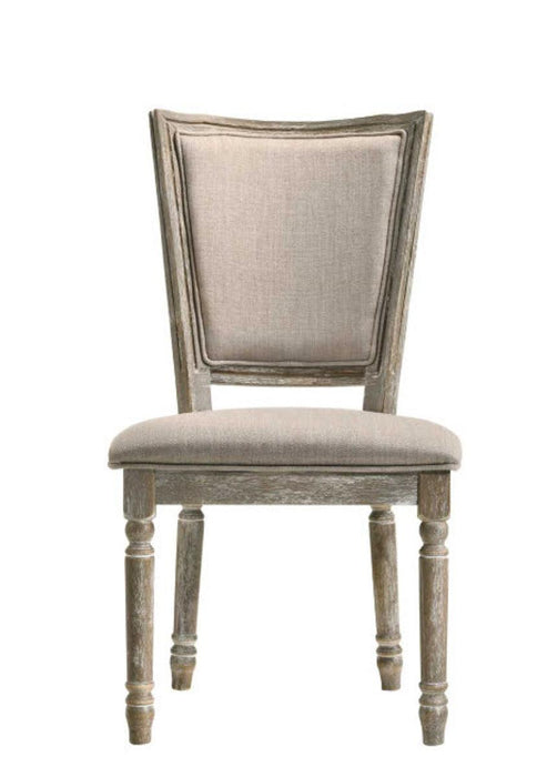 Acme Furniture Gabrian Side Chair (Set of 2) in Reclaimed Gray 60172 - U&U Home Budget Furniture (Carteret, NJ)
