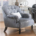 Acme Furniture Gaura Chair in Dark Gray Velvet 53092 - U&U Home Budget Furniture (Carteret, NJ)
