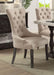 Acme Furniture Gerardo Upholstered Arm Chair in Beige and Espresso (Set of 2) 60823 - U&U Home Budget Furniture (Carteret, NJ)
