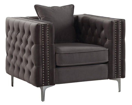 Acme Furniture Gillian II Chair in Dark Gray 53389 - U&U Home Budget Furniture (Carteret, NJ)