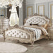 Acme Furniture Gorsedd King Panel Bed in Antique White - U&U Home Budget Furniture (Carteret, NJ)