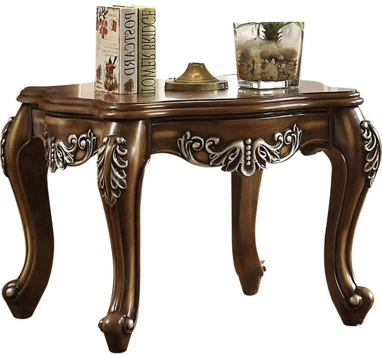 Acme Furniture Latisha End Table in Antique Oak 82117 - U&U Home Budget Furniture (Carteret, NJ)