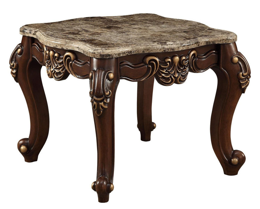 Acme Furniture Mehadi End Table in Walnut 81697 - U&U Home Budget Furniture (Carteret, NJ)
