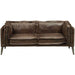 Acme Furniture Porchester Loveseat in Distress Chocolate 52481 - U&U Home Budget Furniture (Carteret, NJ)
