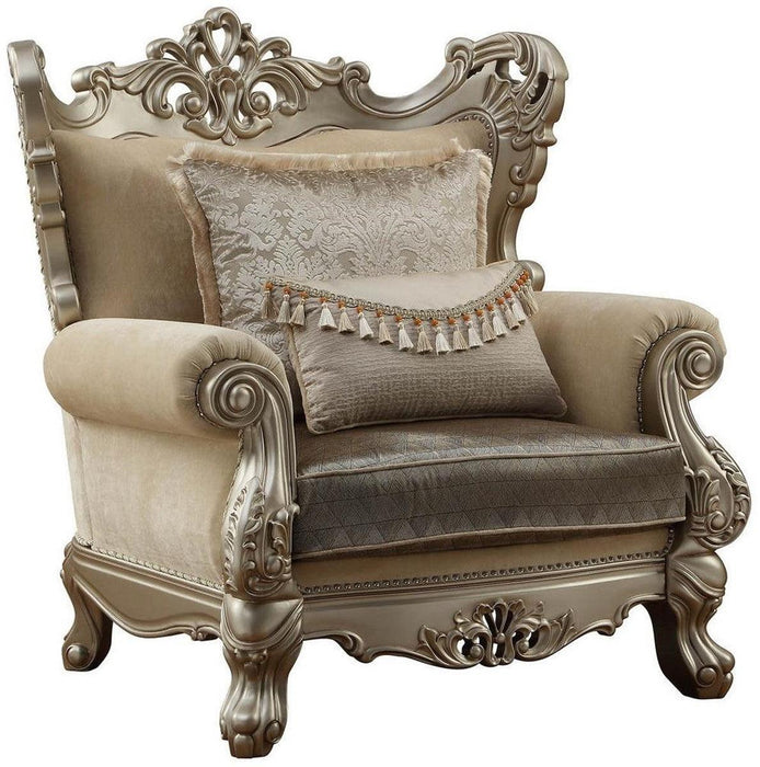 Acme Furniture Ranita Chair in Champagne 51042 - U&U Home Budget Furniture (Carteret, NJ)