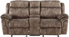 Acme Furniture Zubaida Motion Loveseat with Console in 2-Tone Chocolate Velvet 55021 - U&U Home Budget Furniture (Carteret, NJ)