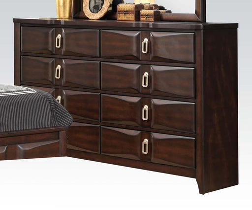 Acme Lancaster Drawer Dresser in Espresso 24575 - U&U Home Budget Furniture (Carteret, NJ)