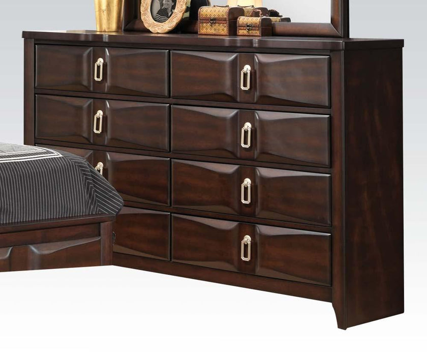 Acme Lancaster Drawer Dresser in Espresso 24575 - U&U Home Budget Furniture (Carteret, NJ)