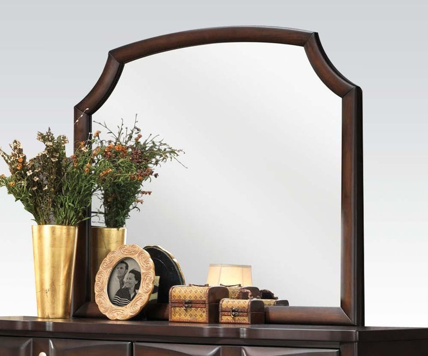Acme Lancaster Landscape Mirror in Espresso 24574 - U&U Home Budget Furniture (Carteret, NJ)