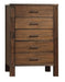 Acme Merrilee 5-Drawer Chest in Oak 21686 - U&U Home Budget Furniture (Carteret, NJ)