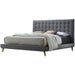Acme Valda Queen Upholstered Bed in Gray 24520Q - U&U Home Budget Furniture (Carteret, NJ)