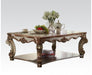 Acme Vendome Coffee Table in Gold Patina 83000 - U&U Home Budget Furniture (Carteret, NJ)