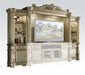 Acme Vendome Entertainment Center in Gold Patina 91310 - U&U Home Budget Furniture (Carteret, NJ)