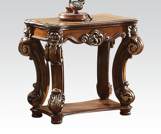 Acme Vendome Side Table in Cherry 82003 - U&U Home Budget Furniture (Carteret, NJ)