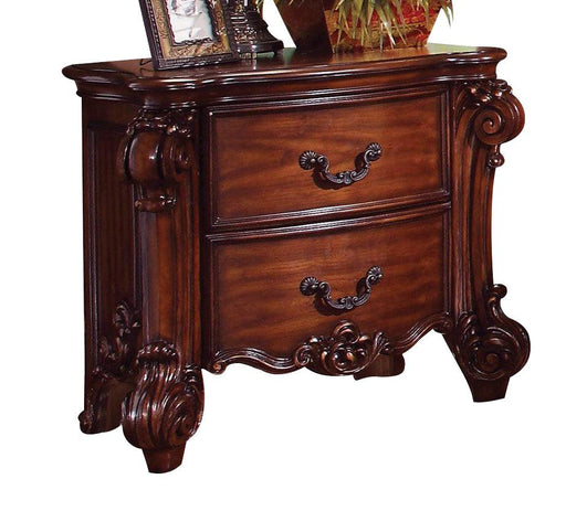 Acme Vendome Traditional Two Drawer Nightstand in Cherry 22003 CLOSEOUT - U&U Home Budget Furniture (Carteret, NJ)