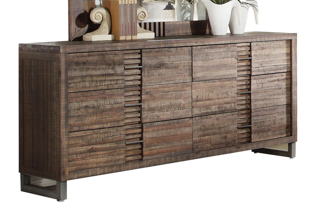 Andria Reclaimed Oak Dresser - U&U Home Budget Furniture (Carteret, NJ)