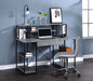 Amiel Faux Concrete & Black Desk - U&U Home Budget Furniture (Carteret, NJ)