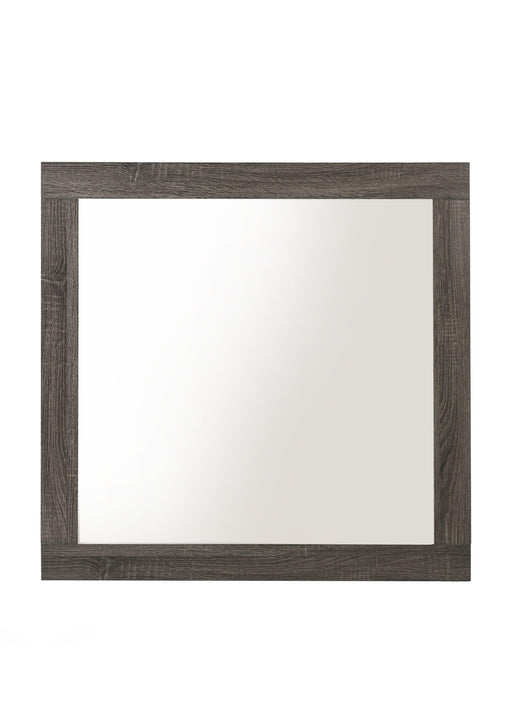 Avantika Rustic Gray Oak Mirror - U&U Home Budget Furniture (Carteret, NJ)