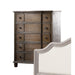 Baudouin Weathered Oak Chest - U&U Home Budget Furniture (Carteret, NJ)