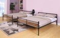 Brantley II Sandy Black & Dark Bronze Hand-Brushed Bunk Bed (Queen/Queen) - U&U Home Budget Furniture (Carteret, NJ)