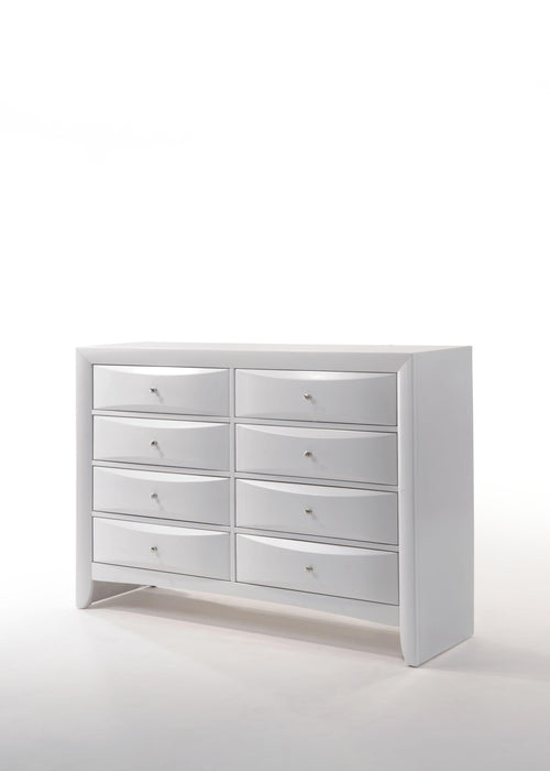 Ireland White Dresser - U&U Home Budget Furniture (Carteret, NJ)