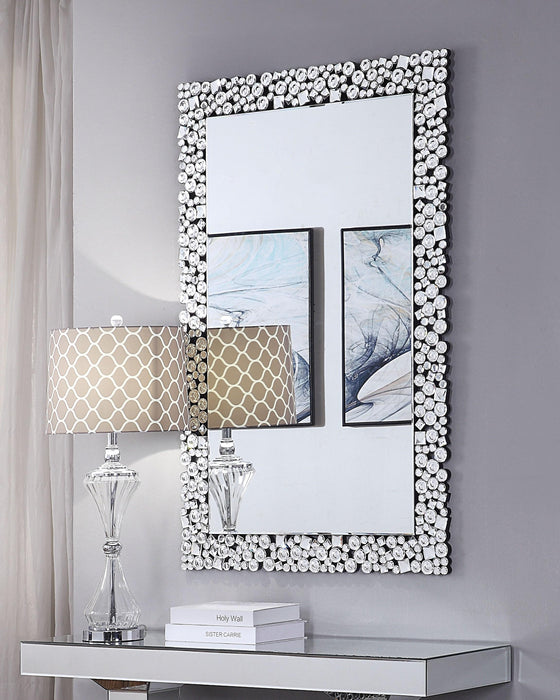 Kachina Mirrored & Faux Gems Wall Decor - U&U Home Budget Furniture (Carteret, NJ)