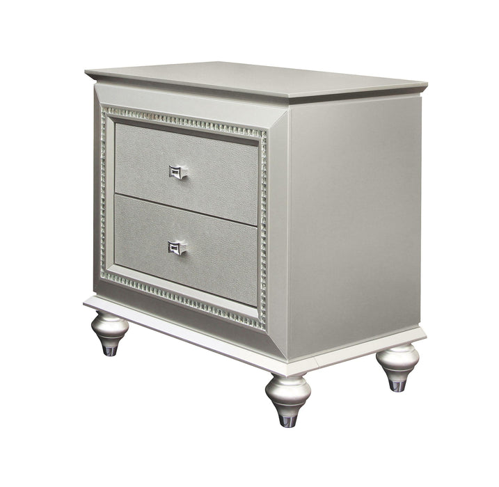 Kaitlyn Champagne Nightstand - U&U Home Budget Furniture (Carteret, NJ)
