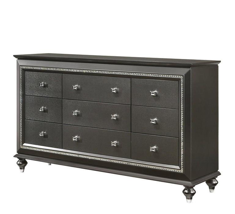 Kaitlyn Metallic Gray Dresser - U&U Home Budget Furniture (Carteret, NJ)