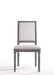 Leventis Cream Linen & Weathered Gray Side Chair - U&U Home Budget Furniture (Carteret, NJ)