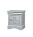 Louis Philippe III Platinum Nightstand - U&U Home Budget Furniture (Carteret, NJ)