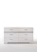 Naima II White High Gloss Dresser - U&U Home Budget Furniture (Carteret, NJ)