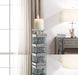 Noralie Mirrored & Faux Diamonds Accent Candleholder - U&U Home Budget Furniture (Carteret, NJ)