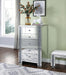 Noralie Mirrored & Faux Diamonds Chest - U&U Home Budget Furniture (Carteret, NJ)