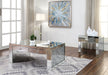 Noralie Mirrored & Faux Diamonds Coffee Table - U&U Home Budget Furniture (Carteret, NJ)