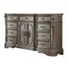 Northville Antique Silver Dresser (WOOD TOP) - U&U Home Budget Furniture (Carteret, NJ)