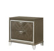Skylar Dark Champagne Nightstand - U&U Home Budget Furniture (Carteret, NJ)