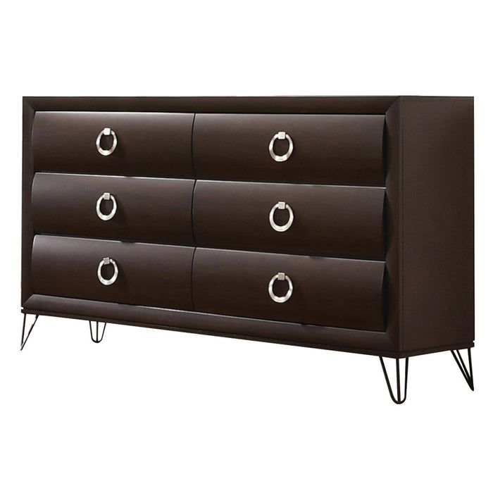 Tablita Dark Merlot Dresser - U&U Home Budget Furniture (Carteret, NJ)