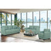 Valeria Watery Leather 3-Piece Living Room Set - U&U Home Budget Furniture (Carteret, NJ)