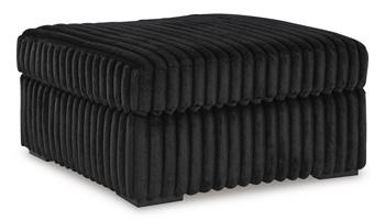 Midnight-Madness Oversized Accent Ottoman - U&U Home Budget Furniture (Carteret, NJ)